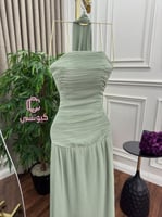 فستان تيفاني شيفون كسرات أنيقة من كيوتشي | أناقة ع...