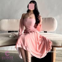 فستان سهرة لحمي ورده