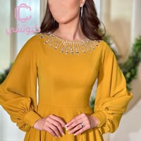 فستان كركمي ميد للعيد من cutecci