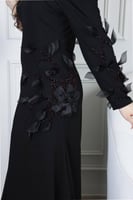 فستان سهرة أسود كريب فاخر من Cutecci – شحن سريع وخ...