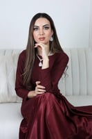 فستان سهرة عودي بستايل ملكي | Cutecci