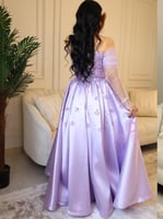 فستان سهرة موف تب مطرز بلولو – من كيوتشي CUTECCI