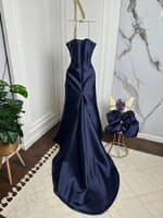 فستان سواريه كحلي ميكادو راقي وفخم من كيوتشي