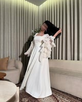 فستان سكري ناعم تفته راقي للسهرة من CUTECCI