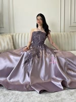 فستان سهرة طويل تب فخم | Cutecci