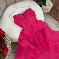 فستان سهرة سماوي تب جزار