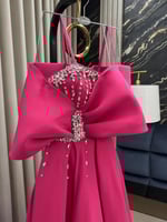 فستان سهرة فوشي باربي بتطريز فاخر