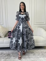 فستان هبة العيد مشجر انيق | Cutecci