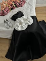 فستان سهرة ميكادو أسود ملكي