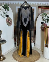 جلابيه عسيري مع شال ثلاثه الوان فخمه