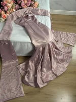 فستان سهرة لحمي تفته كوري دبل كلوش