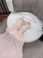 فستان سهرة شيفون تطريز