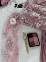 فستان حوامل شيفون مورد بكسرات أنيقة