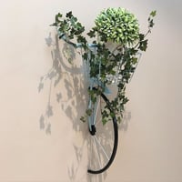 ديكور نصف دراجة جدارية حديد ( اللون التيفاني للدرا...