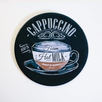 لوحة معدنية لركن القهوة أو المكتب