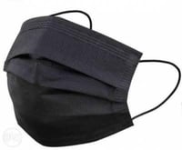 حزمة من 50 كمام اسود ثلاثي الطبقات