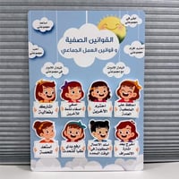 لوحة تعليمية ( القوانين الصفية )