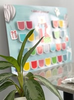 لوحة تحفيز تعزيز / ايكريلك ( ثيم الدب )