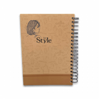 دفتر سلك غلاف مقوى B5 ( 25X18 CM )