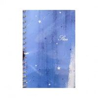 دفتر A5 مسطر سلك غلاف مقوى - BOOKEY