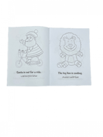 حزمة من 6 كتيبات تلوين ( مع جملة للقراءة عربي / ان...