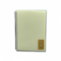 دفتر سلك غلاف شفاف 100 ورقة B5( 26X18 CM )