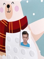 لوحة اكريلك الحضور و الغياب ( ثيم الدب )