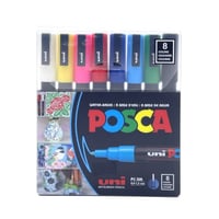 طقم ألوان بوسكا برأس 1.3 - 0.9 ملم (PC-3M) - 8 ألو...