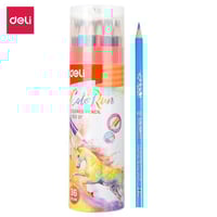 علبة ألوان خشب أسطوانة معدن من ديلي - 36 لون - EC0...