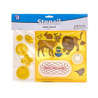 شبلونة مربعة حيوانات للأعمال الفنية - بوكي