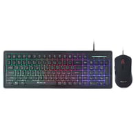 كومبو ماوس وكيبورد سلكي أسود (87 مفتاح) XTRIKE ME...