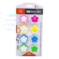 أزرار مغناطيسية (وردة) متعددة الألوان - 30 مم (8 ق...