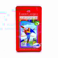 ألوان خشبية مائية من فابر كاستل - علبة معدنية - 12...