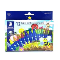 ألوان شمعية سوبر جامبو من ستادلر (14 مم) - 12 لون