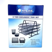 طقم حاملة مستندات أطلس - (3/2 رف)