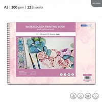 كراسة رسم للألوان المائية A3 | 300 gsm من لينو - 1...