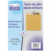 ظرف مانيلا لينو - بني - 25 ظرف (17.5×14.25 انش)