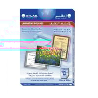 بلاستيك التغليف A4 مكرون من أطلس - 100 ورقة