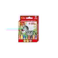 ألوان شمعية جامبو - 8 ألوان - فن بو