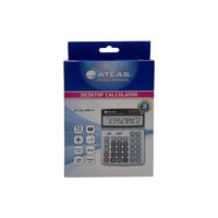 آلة حاسبة مكتبية 12 رقم بطارية وشمسية – Atlas