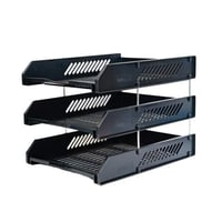 أرفف أوراق مكتبية بلاستيك - 3 أرفف - لينو