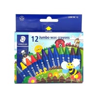 ألوان شمعية جامبو من ستادلر (10 مم) - 12 لون