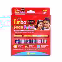 أقلام التلوين على الوجه من فانبو - 6 ألوان - (ميتا...