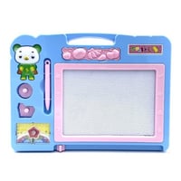 سبورة 2 في 1 للرسم والكتابة للأطفال - أزرق/وردي -...