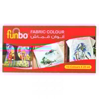 ألوان قماش فانبو - 25 مل × 12 لون
