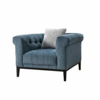 كرسي كنبة مفرد - أزرق