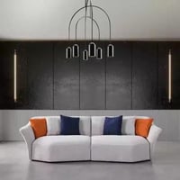 كنب مقعدين مودرن - لون رمادي