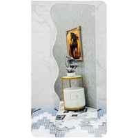 مرايا ستاند مودرن - لون ابيض