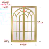 مرايا جدارية مودرن - لون ذهبي