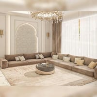 جلسات أرضية مودرن - لون بيج